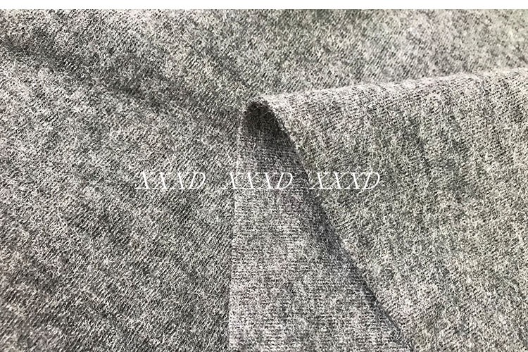 Mới độc quyền mật độ cao hai mặt quần áo vải handmade diy đan ánh sáng màu xám vải len cashmere phần dày chất vải cotton lạnh