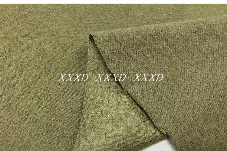 Mới nhập khẩu cao cấp worsted đan quân đội cashmere vải len màu xanh vải thời trang quần áo thủ công vải tự làm