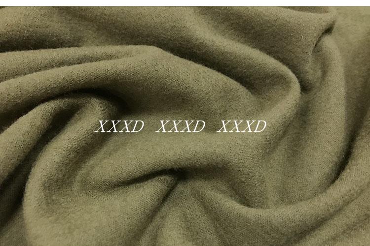 Mới nhập khẩu cao cấp worsted đan quân đội cashmere vải len màu xanh vải thời trang quần áo thủ công vải tự làm vải thun sọc