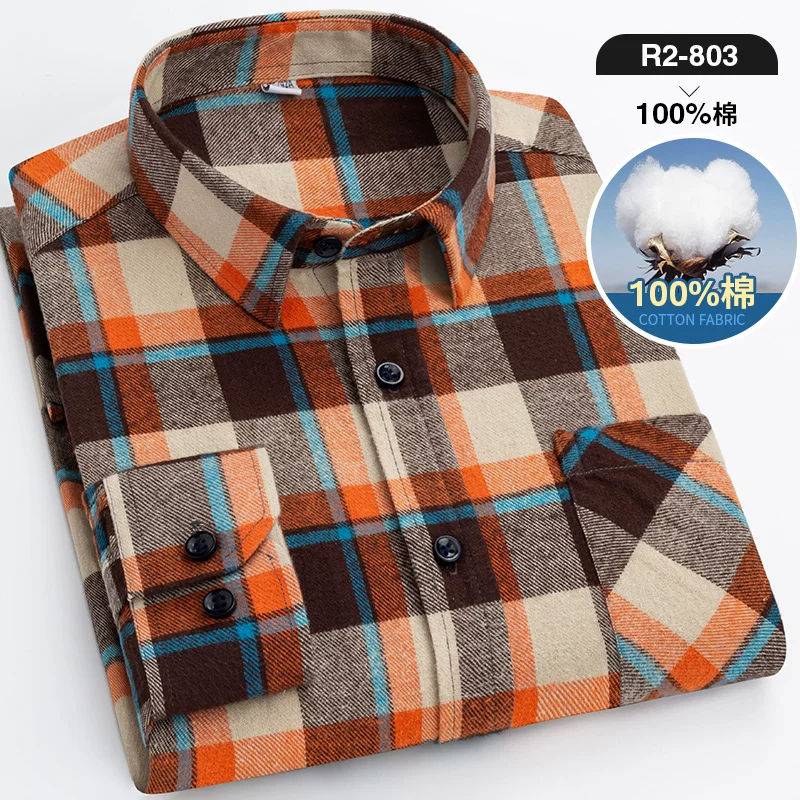 Cotton shirt, 100% cotton, plus size