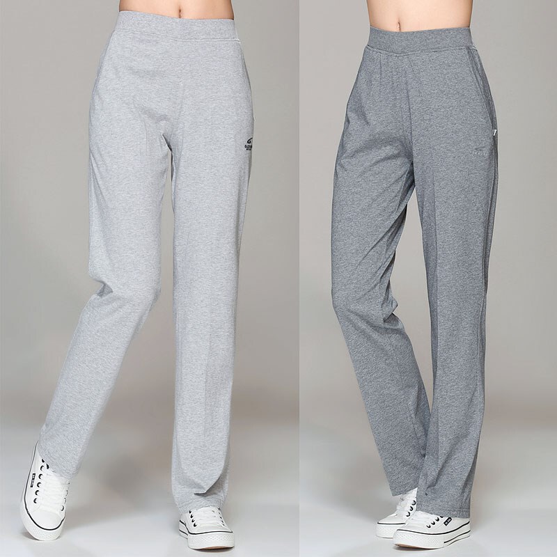 Summer Thin High-Waisted Plus-Size Women's Sports Pants, Straight-Leg Pure Cotton Loose Casual Sweatpants for Middle-Aged Women