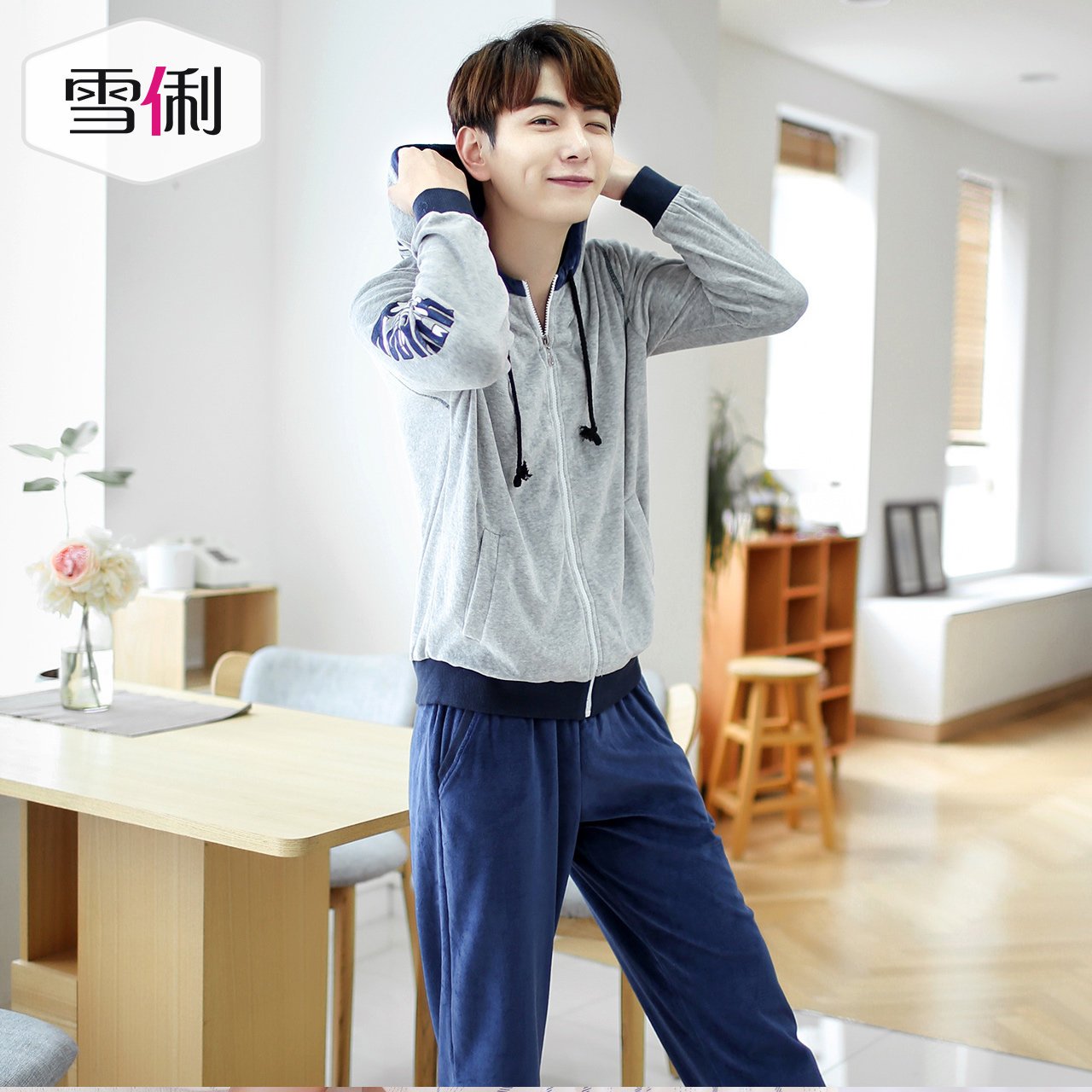 Pyjama mixte en Coton à manches longues - Ref 3004667 Image 4