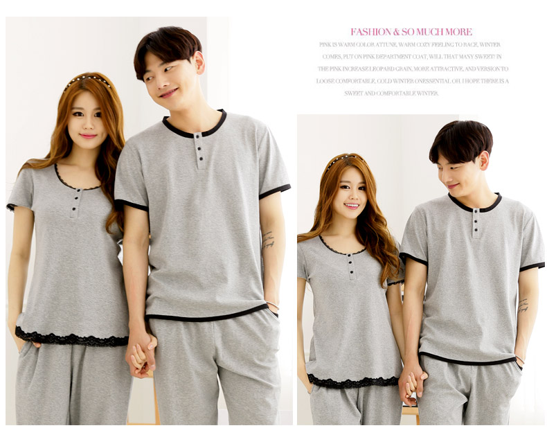 Pyjama mixte en Viscose à manche courte - Ref 3004629 Image 12