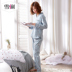 Tuyết xuân hè hè Đồ ngủ mới cho nữ cotton dài tay phiên bản Hàn Quốc của các quý cô ngọt ngào phục vụ đồ cotton tại nhà do ngu Giống cái