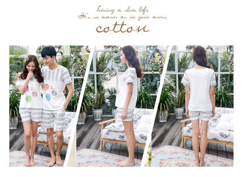 Pyjama mixte en Coton à manche courte - Ref 3004584 Image 8