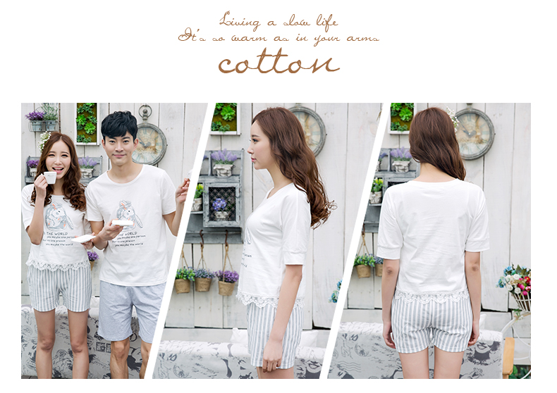 Pyjama mixte en Coton à manche courte - Ref 3004624 Image 8