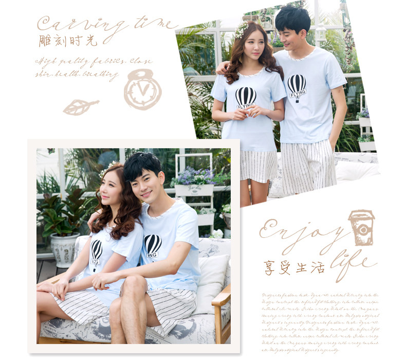 Pyjama mixte en Coton à manche courte - Ref 3004608 Image 15