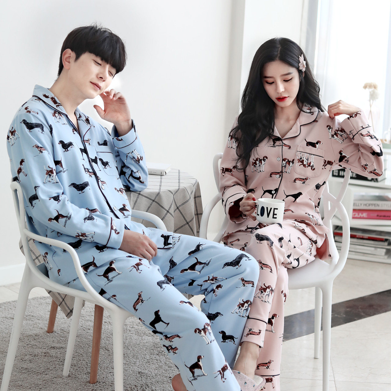 Pyjama mixte en Coton à manches longues - Ref 3004552 Image 5