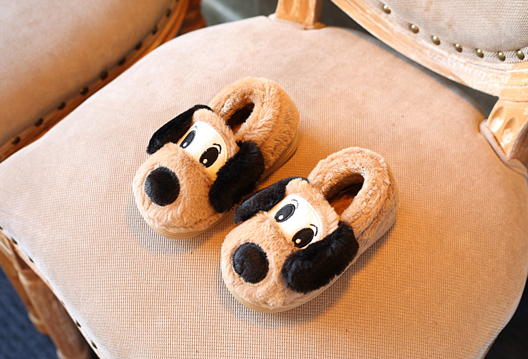 Pantoufles enfants en suède pour hiver - semelle caoutchouc - Ref 1036186 Image 9