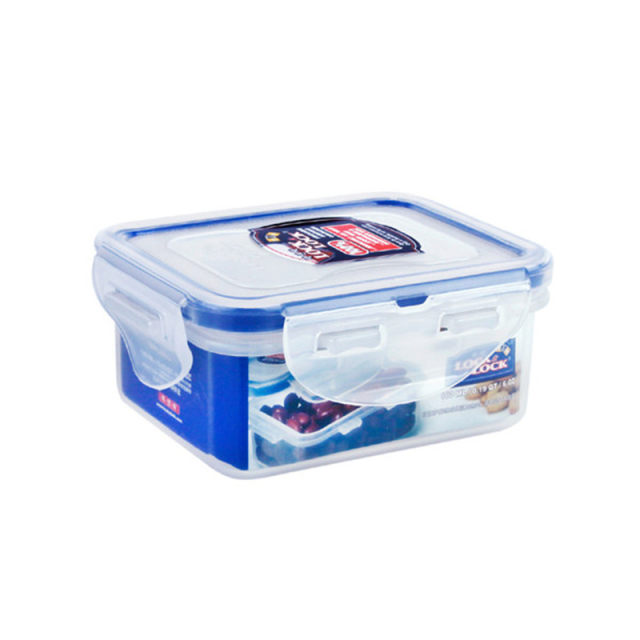 ແທ້ຈິງ Lock and Lock crisper plastic microwave lunch box sealed box food lunch box ຕູ້ເກັບຮັກສາຕູ້ເຢັນ