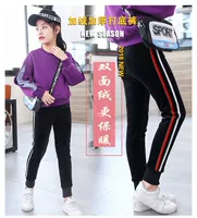 Quần legging nữ 2018 thu đông mới cho bé sơ sinh cộng với quần nhung dài lông cừu vàng nhung thủy triều quần áo trẻ em giá sỉ