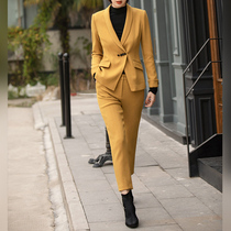  Luxi good texture fashion thickened wool formal net red small suit suit female professional suit female suit autumn