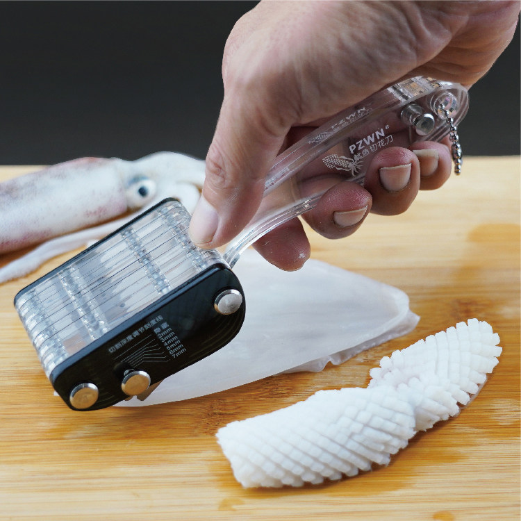 Squid cutting flower knife, fish pig waist duck, chicken duck, professional stainless steel blossom shire flower