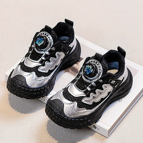 Летняя детская нескользящая дышащая износостойкая спортивная обувь для мальчиков, для бега