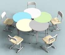 Children Sector Arc Table Training Coaching Class Desk Table Color Fine Art Table Free Combination New Double