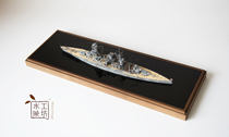 Shuiying workshop display box High quality 700 ship model sandalwood rice dumpling color model display box