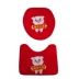 Red lợn năm mới phước lành từ Lucky Cat chữ U tắm mat vệ sinh chỗ ngồi bao gồm thảm không trơn trượt cưới thấm nước - Thảm sàn