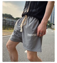 FEAR OF GOD FOG double-line ESSENTIALS breathable mesh five-point shorts loose mens and womens models