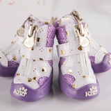 Dog Shoes Summer Small Small Never Doples Teddy Late Pets Four Seasons мягкая нога водонепроницаемые дождевые туфли и 4 сета из 4