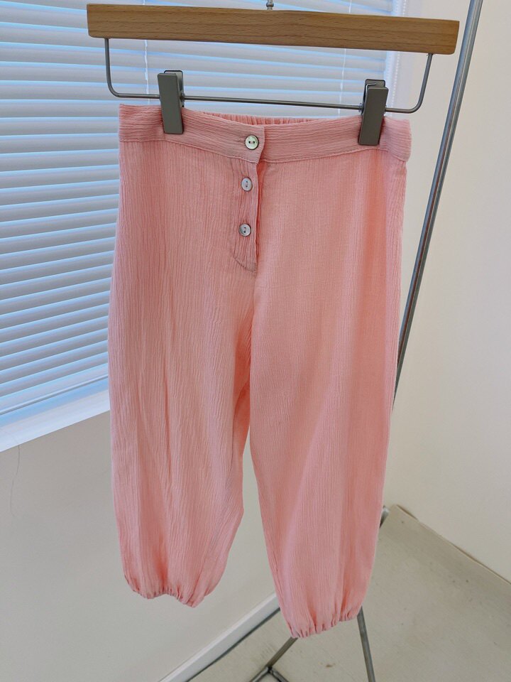 Children's four-color pleated anti-mosquito pants male and female child neutral in summer thin pants 22 spring and summer new long pants