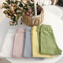 Girls spring summer candy color leggings 2020 new color children cotton trousers soft and comfortable