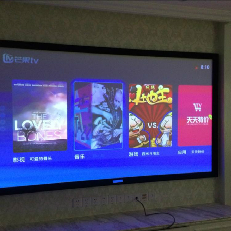 Màn hình âm thanh cao cấp 100/120/150/200 inch HD màn hình máy chiếu 3D4K phẳng - Phụ kiện máy chiếu bộ máy chiếu