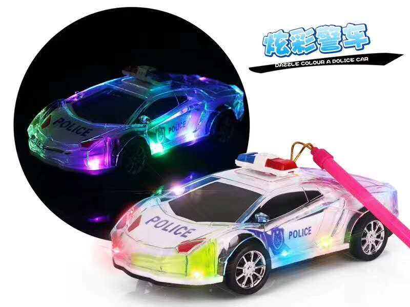 Lantern Festival Gift Children's Toy Portable Lantern Lighting and Sounding Universal Cartoon Car Police Car Mid-Autumn Festival Toy