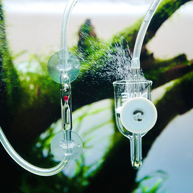 nae ruby ​​carbon dioxide recorder CO2 cylinder glass check valve grass cylinder fish tank landscaping bubble meter