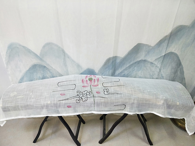 Guzheng Hood Dust Cover China Wind Brief Yogaib Hand-painted Guzheng Hood 163 Universal 1 m 135 Original Customization