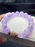 Браслет из Мьянмы, сиреневое украшение-шарик, этническое ювелирное украшение, 12mm, имитация льда, этнический стиль