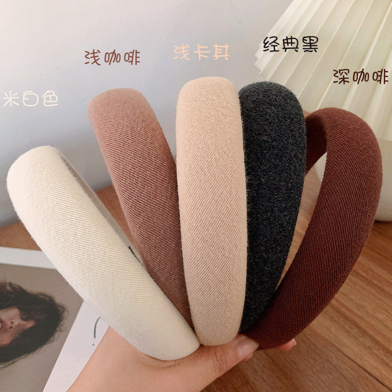 Hair Hoop Mesh Red Autumn Winter Sponge Hair Card High Cranial Top Pressure Hair Head Stirrup 2021 New advanced senses headwear South Korea-Taobao