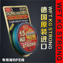 Germany imported PE line Dali horse fishing line WFT Luya raft fishing line weaving line deep sea fishing line main line 300 meters