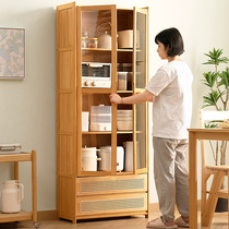 Storage cabinet simple cabinet floor-standing tea cabinet kitchen living room storage cabinet light luxury sideboard cabinet wall home back