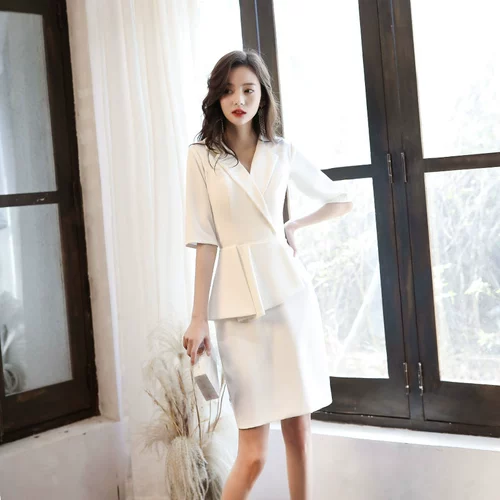 Белое цветное длинное вечернее платье, юбка, коктейльный банкетный костюм, облегающий крой