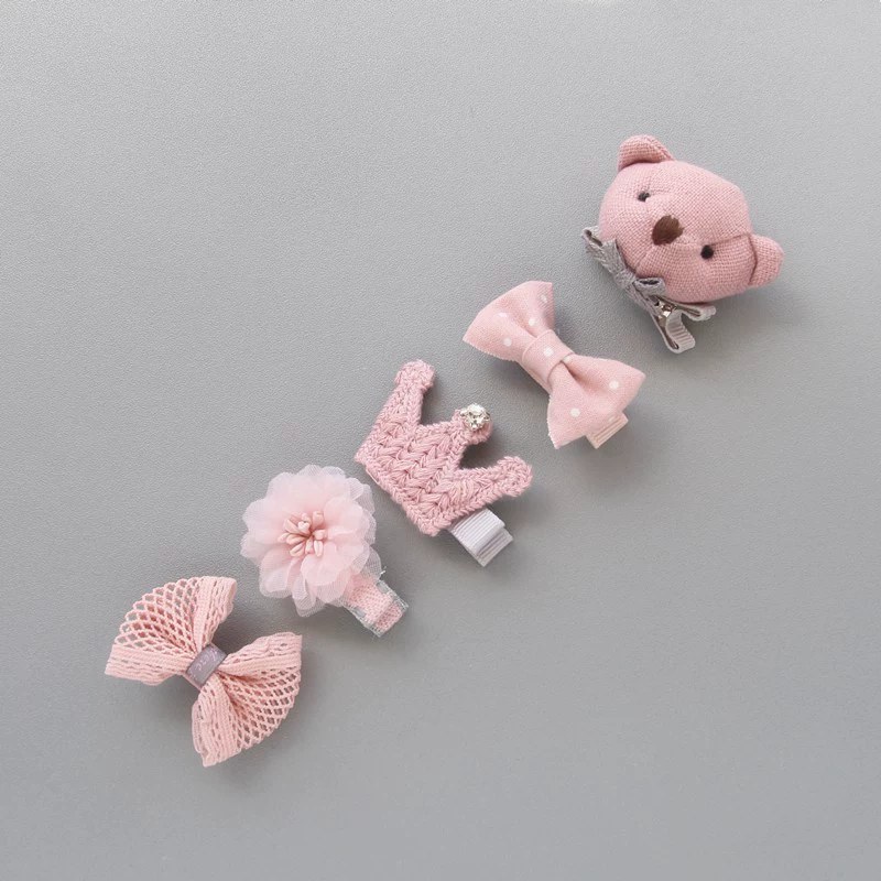 Bộ kẹp tóc cho bé Thẻ bé phiên bản Hàn Quốc của tóc công chúa kém dễ thương trẻ em bangs clip cô bé đầu trang sức kẹp tóc càng cua hàn quốc