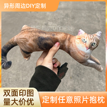 Special-shaped diy ugly pillow customized with pictures customized pet headrest anime character doll simulation without white edge pillow