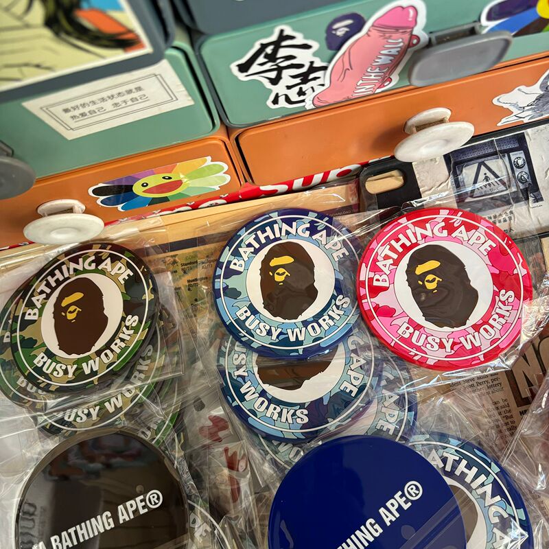 Trendy Brand Bape Ape Head Coaster Rubber Camouflage Abc Camo Busy Works Rubber Gift Personalized
