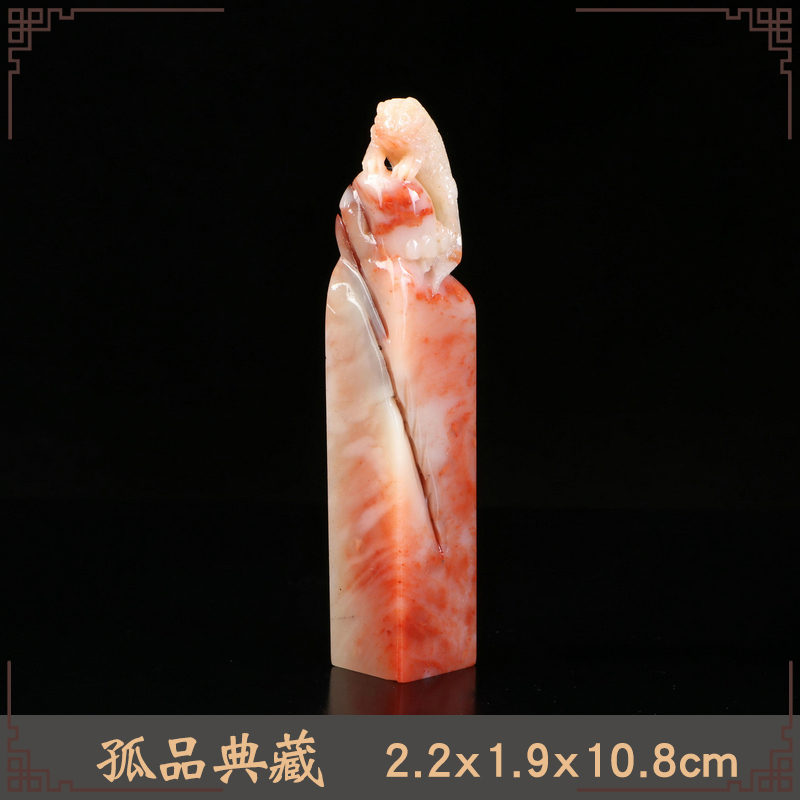 2 2x1 9x10 8cm hand-carved seals Shoushan Stone Hibiscus Stone Life Endless Name Stamp GG193