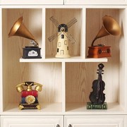 máy phát nhạc đĩa Đồ trang trí retro mới máy đồ chơi thủ công cổ Trung Quốc trang trí kỷ lục phong cách châu Âu bốn mùa mới - Máy hát 	máy nghe nhạc đĩa than victrola