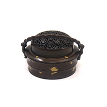 Su Gong creative copper with handle furnace Home incense Tea Ceremony Worship Buddha Aroma furnace Tea pet Sandalwood plate incense burner