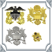 American metal badge American sea land and air cap badge U S NAVY American officer big cap badge props collection