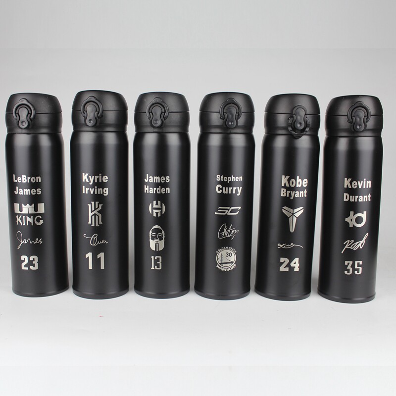 Basketball water cup star James Curry Kobe Owen Harden sends boys kettle cup stainless steel insulation cup