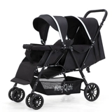 Складная детская коляска для близнецов для двоих