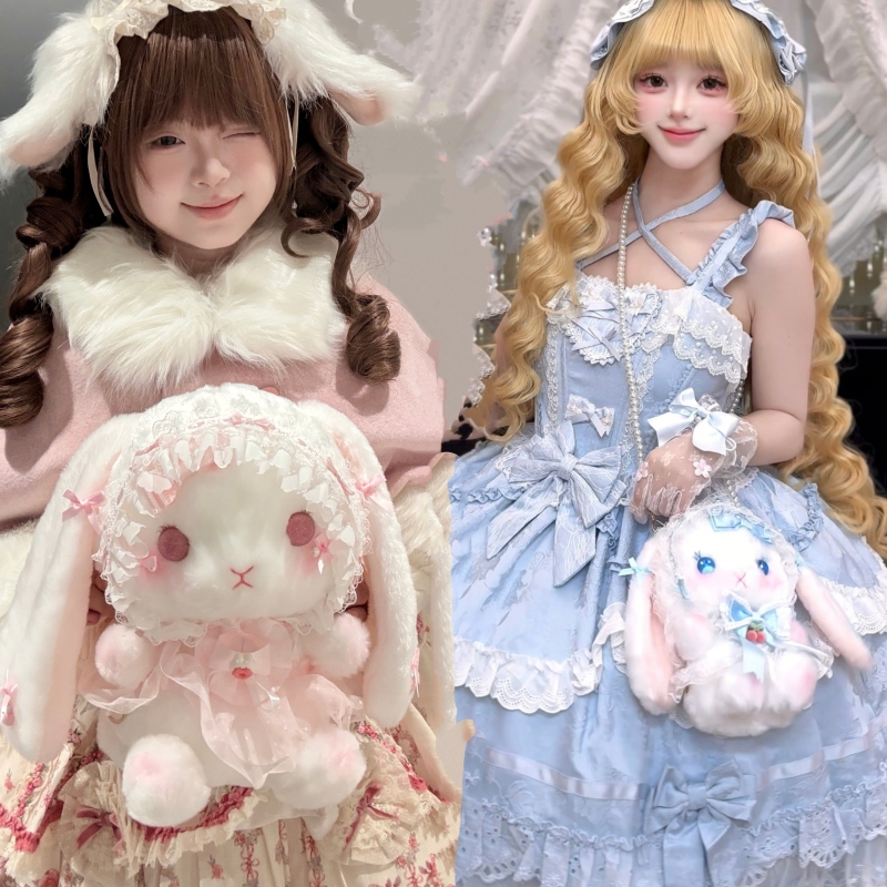 Dream Bear Lop-Eared Rabbit Plush Toy Original Handmade Lolita Doll Gift