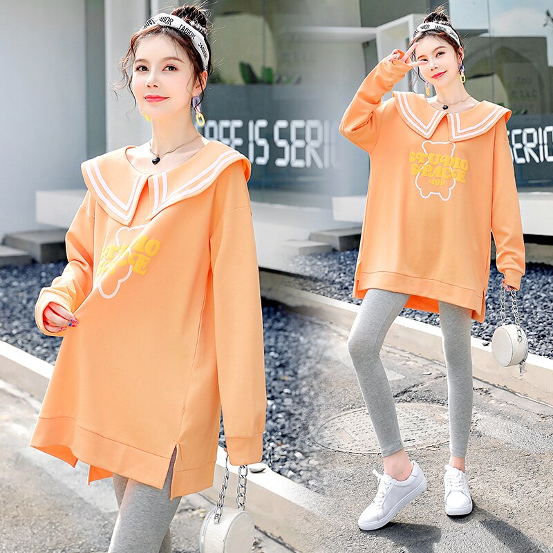 Pregnant Woman Spring Clothing Fashion style kit 2022 new spring gestational woman dress blouses foreign clothes for spring and autumn clothing