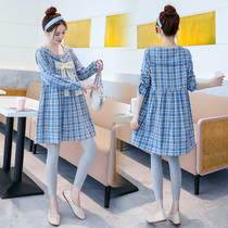 Pregnant women autumn dress breastfeeding 2022 new fashion Han Feed Pregnant Women dress Spring Autumn Costume