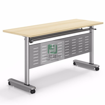 Centre denregistrement multifonctionnel de luniversité Foldaway Conference Table With Wheel Long View Table Plate Type Double Training Table