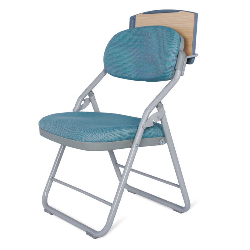 Can be connected to the Christian Church chair Leather folding chair Installation-free Training Chair Jesu Chair Bible study chair Table and chair All-in-one