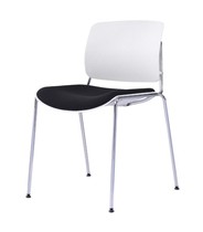 Minimalist Conference chair Stackable Training Chair Staff Office Chair Plastic Steel Chair Business Reception Guest Chair Tea Water Room Chair