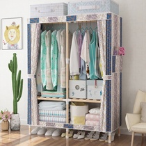 Small wardrobe covers an area of small room wardrobe Bedroom small European-style space-saving single child simple environmental protection Formaldehyde-free